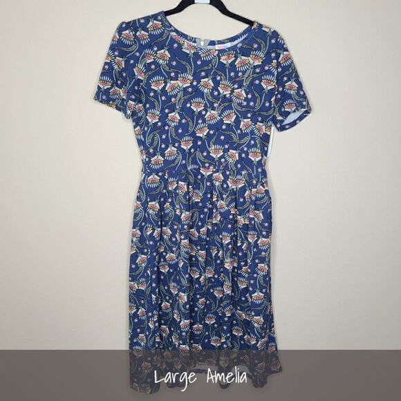 LuLaRoe Amelia Large Floral NEW - Picture 1 of 4